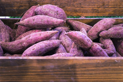 Close-up of vegetables for sale in market