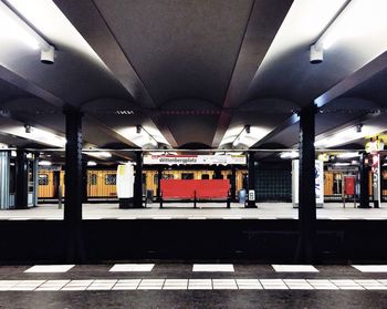 Interior of subway station