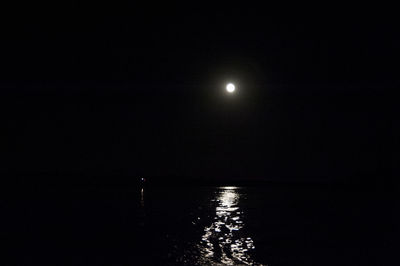 Low angle view of moon in sky