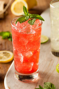 Close-up of drink on table