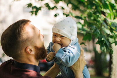 Father with daughter