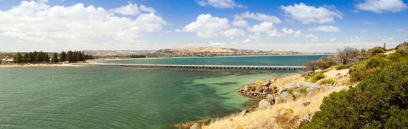 Panoramic shot of sea against sky