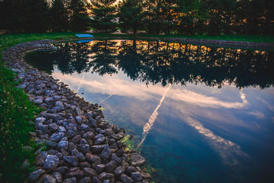 Scenic view of lake