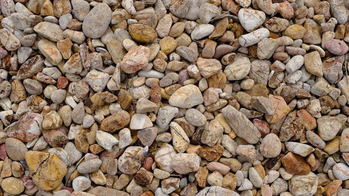 Full frame shot of pebbles