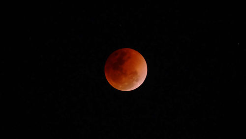 Scenic view of moon against sky at night