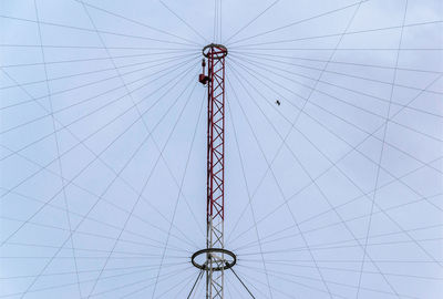 Low angle view of ferris wheel against sky