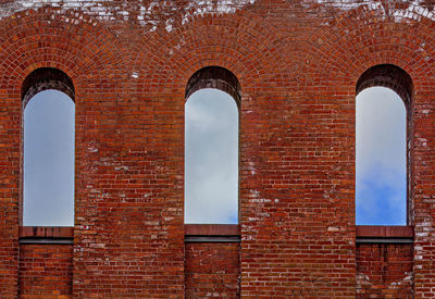 Low angle view of historical building