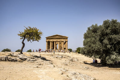 View of historical building against clear sky