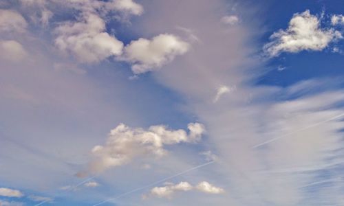 Low angle view of clouds in sky