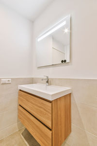 Interior of modern bathroom