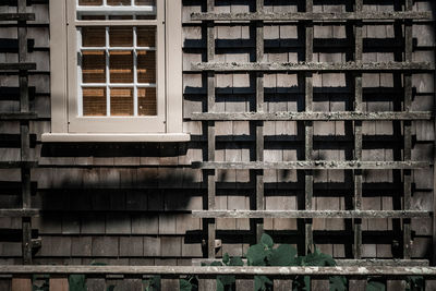 Walls of building at nantucket.