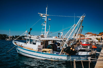 Fishing boats in harbor