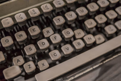 Close-up of computer keyboard