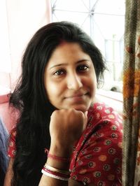 Portrait of a beautiful young woman