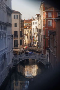Canal amidst buildings in city