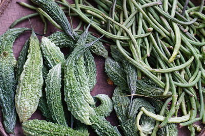 Full frame shot of fresh vegetables in market