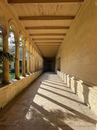 Empty corridor of building