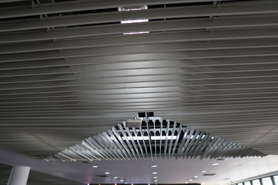 Low angle view of illuminated ceiling