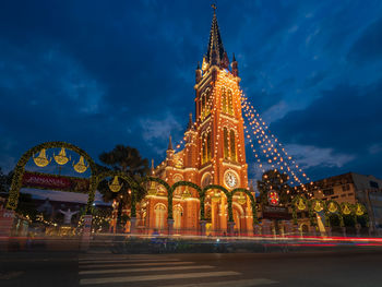 Tan dinh church is a famous religious place with pink color in ho chi minh city