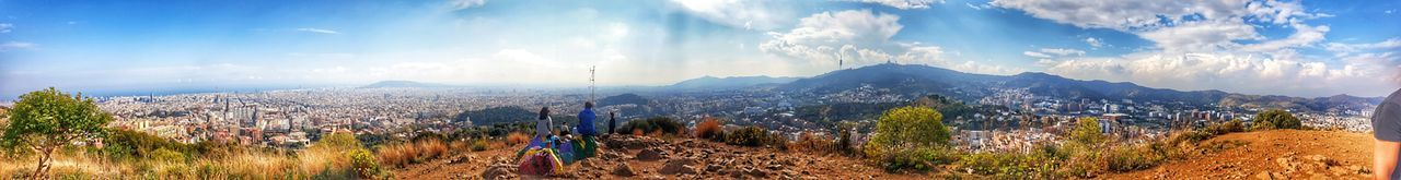 Panoramic view of landscape against sky