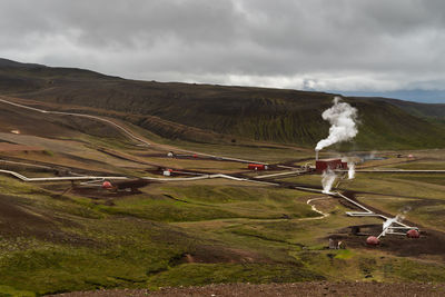 Scenic view of landscape against sky
