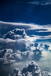 Low angle view of clouds in sky