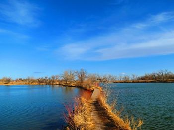 Scenic view of calm lake