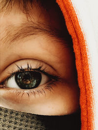 Close-up portrait of woman