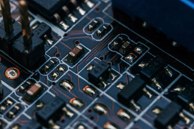 Close-up of sound mixer