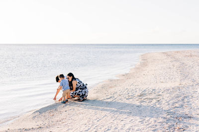 Family beach time