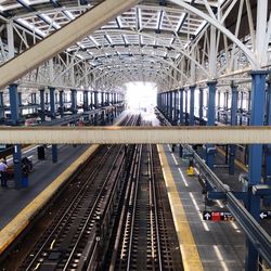 Railroad station platform