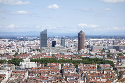 Cityscape against sky