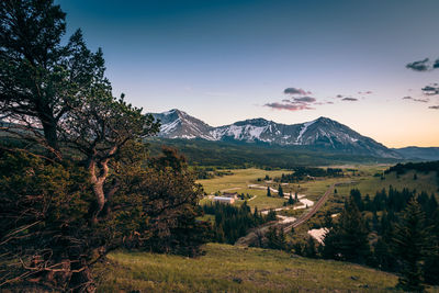 Scenic view of landscape against sky