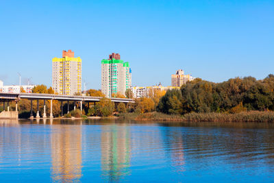 Riverside city scenery . rybnitsa is a town in transnistria in moldova