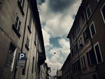 Low angle view of building against sky