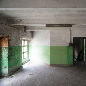 Interior of abandoned building