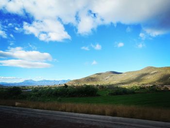 Scenic view of landscape against sky