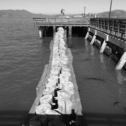 Pier on lake