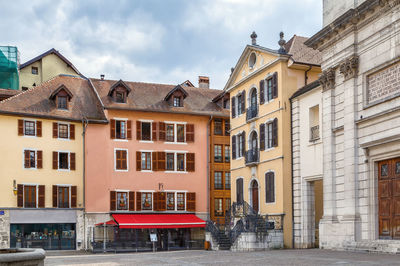 Buildings against sky in city