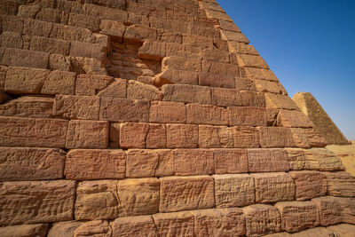 Close-up of one of the pyramids of karima