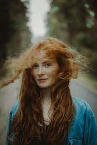 Portrait of young woman