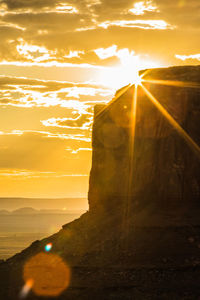 Scenic view of sunset against sky