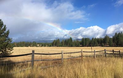 Panoramic view of landscape against sky