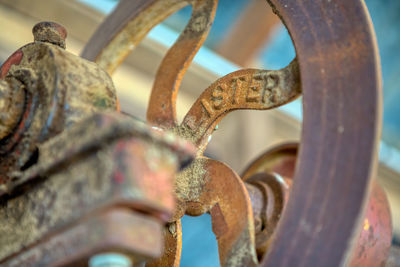 Close-up of rusty metal