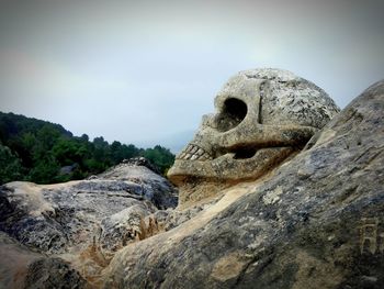 Low angle view of statue