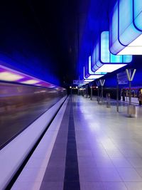 Railroad station platform