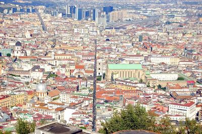 High angle shot of townscape