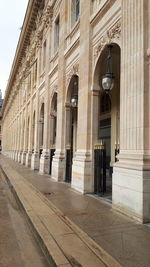 Exterior of historic building against sky