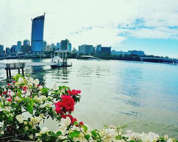 View of city at waterfront