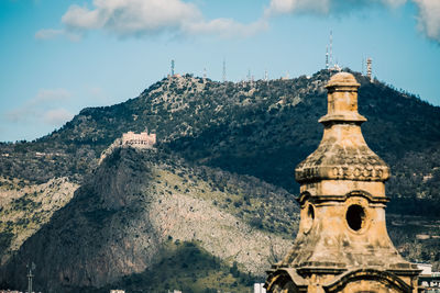 Low angle view of church against sky